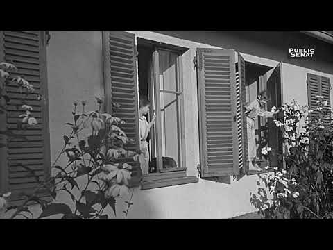 Clip von Helga und Hilde Goebbels beim Aufstehen am Bogensee 1943 HD - Edit