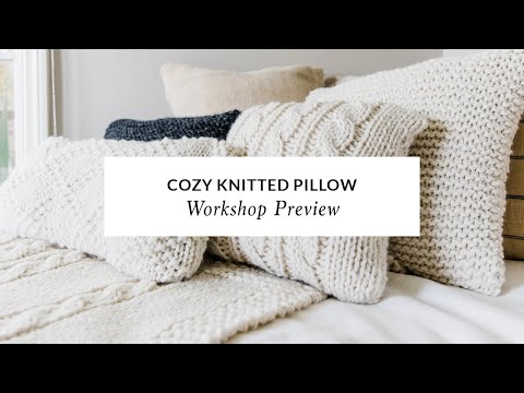 Cozy Knitted Pillow with Alison Abbey