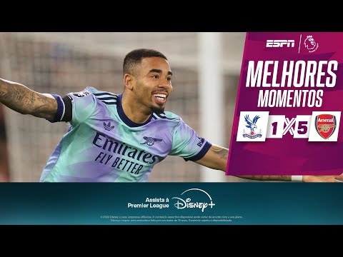 Gols e lances de Crystal Palace x Arsenal