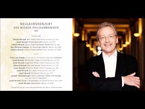 Neujahrskonzert 2023 Programm - Wiener Philharmoniker（Eduard Strauss, Josef, Strauss II, Ziehrer, …）