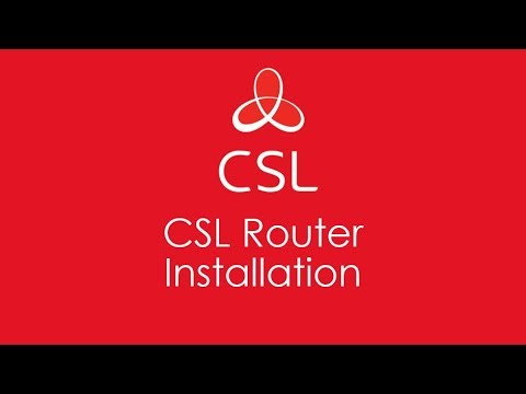 CSL Router Installation Video