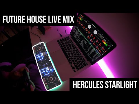 Future House Mix 2020 with portable DJ controller Hercules Starlight