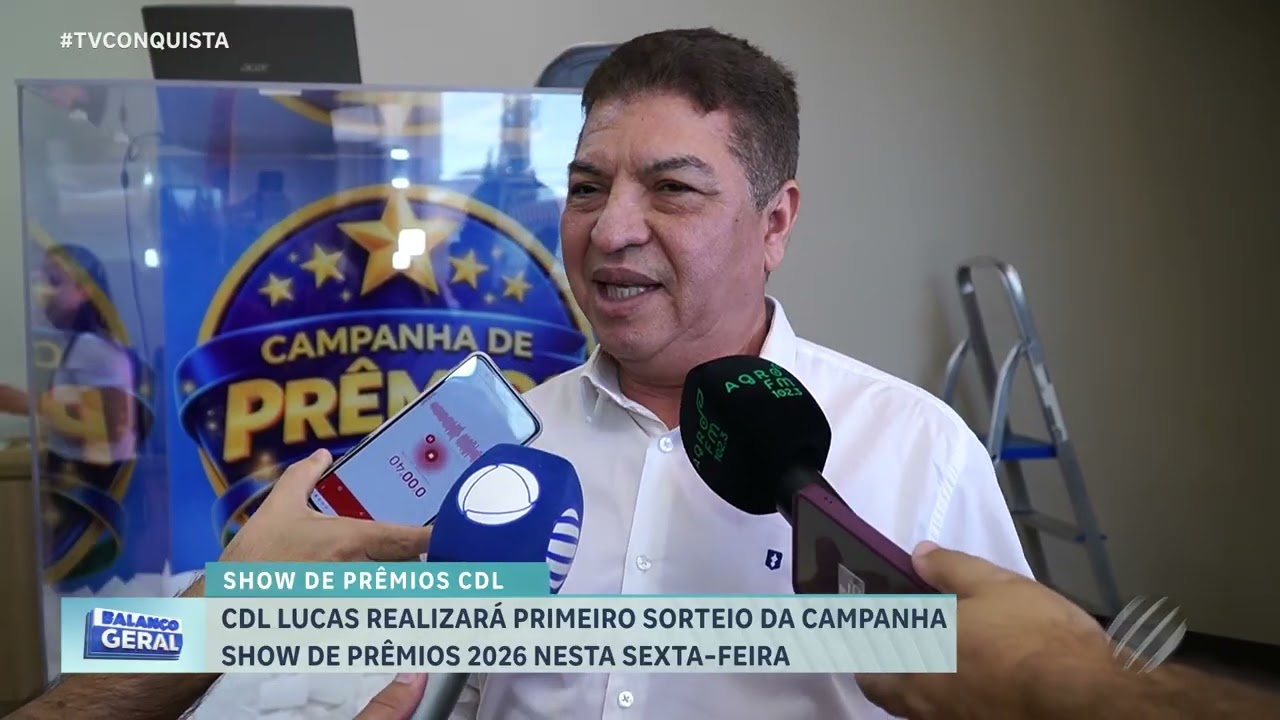 CDL prepara sorteio da campanha Show de Prêmios 2026 em Lucas do Rio Verde