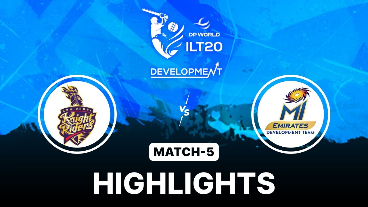 Abu Dhabi knight Riders Development VS MI Emirates Development