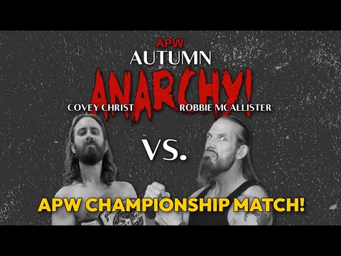 Atlantic Pro Wrestling: Covey Christ vs. Robbie McAllister (APW Championship)