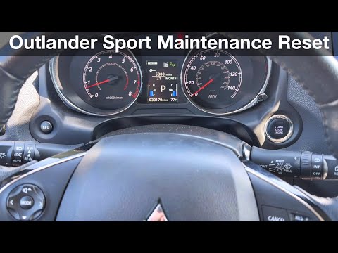 Mitsubishi Outlander Sport How to reset oil life / maintenance