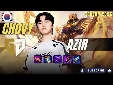 GEN Chovy AZIR vs MEL Mid - Patch 26.1 KR Ranked | lolrec