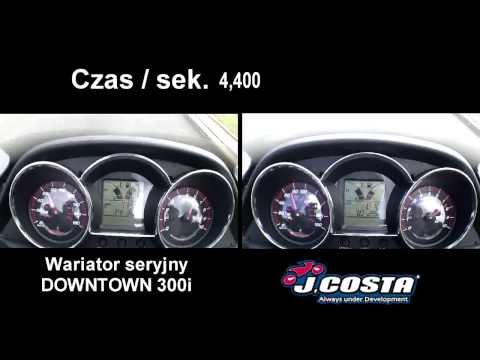 Kymco Downtown 300i, wariator seryjny kontra J. COSTA