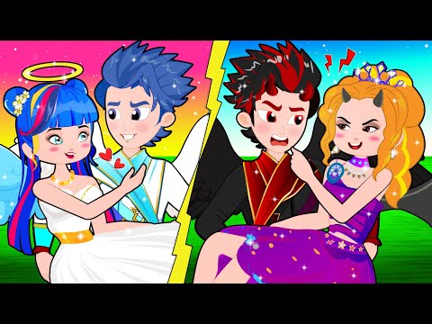 POOR PRINCESS FALL IN LOVE WITH PRINCE ALEX! Angel And Demon Love Story! | Poor Princess Life