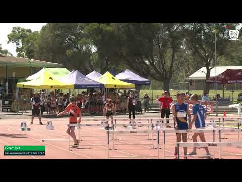Boys U12 80m Hurdles Timed Final 1: 2023-24 State Track and Field Championships