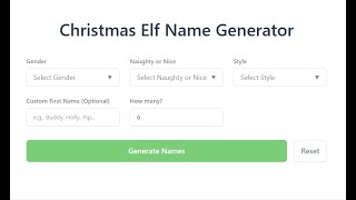 I TESTED the World's BEST Christmas Elf Name Generator [FUN!]