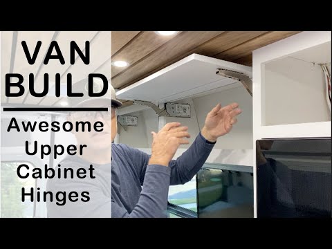 Upper Cabinet Doors using Ikea Utrusta Horizontal Cabinet Door Hinges