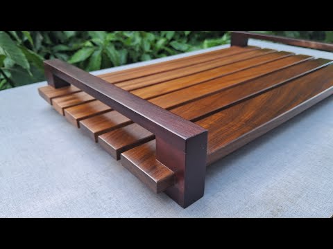 Transformando Madeira em Arte - Lindo Projeto de Bandeja