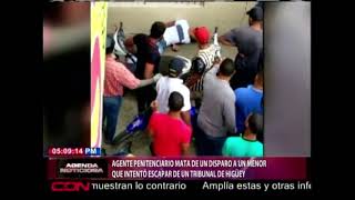 Agente penitenciario mata de un disparo a un menor que intentó escapar de un tribunal de Higüey