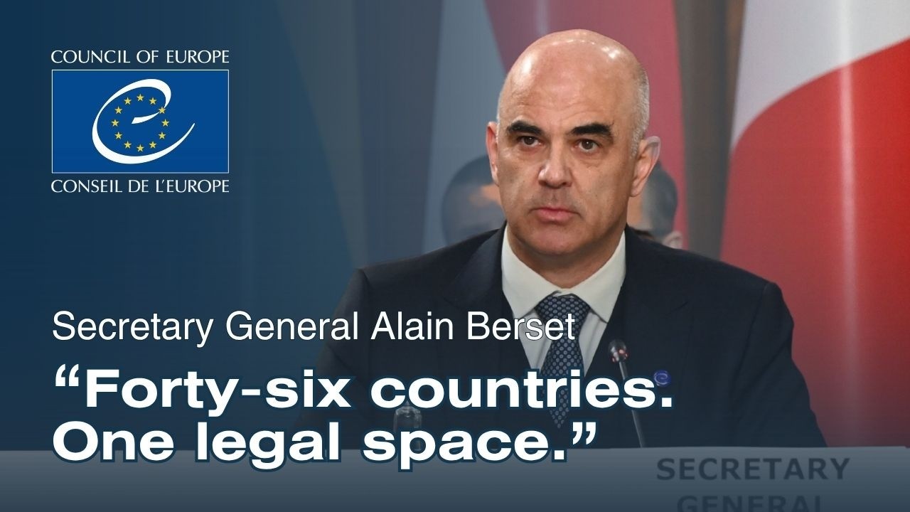 Alain Berset, Secretary General, at the Council of Europe Foreign Ministers meeting in Chișinău
