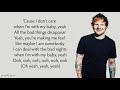 Ed Sheeran Justin Bieber I Dont Care