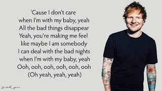 Ed Sheeran, Justin Bieber - I Don't Care (Lyrics) Ed Sheeran, Justin Bieber - I Don't Care (Lyrics)
