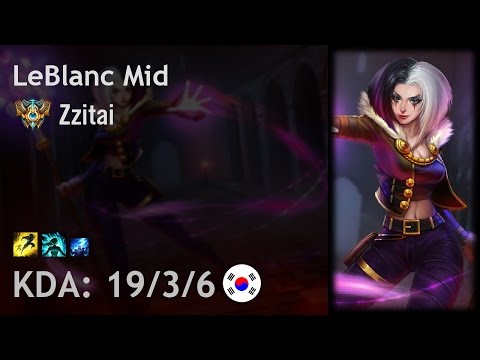 LeBlanc Mid vs Lissandra - Zzitai - KR Challenger Patch 7.7