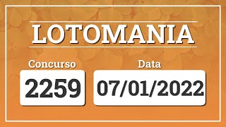 Capa de LOTOMANIA 2259