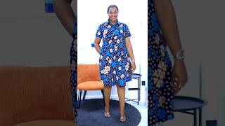 Gorgeous and elegant  ankara t-shirt dress style #zamakalefashion #latestafricaprint #ankaradesign