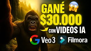 Gané $30.000 con ESTE MÉTODO Usando VEO 3 + Filmora (Te Muestro Cómo PASO a PASO)