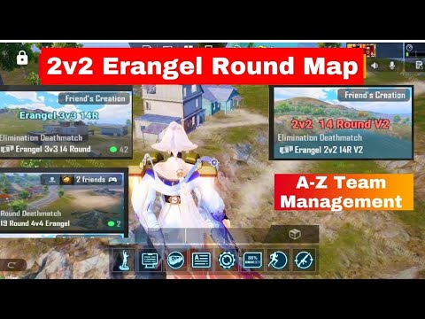 2v2 Erangel Round Map | A-Z Setting Round Map Tutorial | Round Team management Device