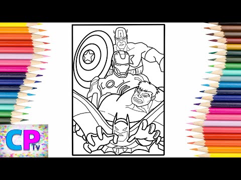 Avengers IPad Pro Coloring Pages/Iron Man/Captain America/Hulk/Batman/Jim Yosef - Lights/NCS Release
