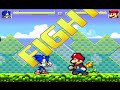Mugen Sonic ABAB VS Super Better Mario DS12