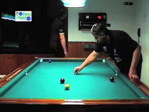 SINGOLO ASSOLUTO FERRARA - SEMIFINALE - CALLEGARI VS BONANDIN - BOCCETTE BILIARDO MASTER 2013