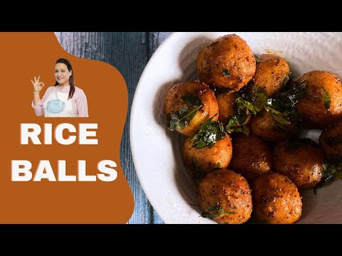 Schezwan Rice Balls Recipe | How To Make Rice Balls At Home | Easy Lunch Box Recipe
