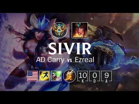 Sivir AD Carry vs Ezreal - NA Challenger Patch 8.7