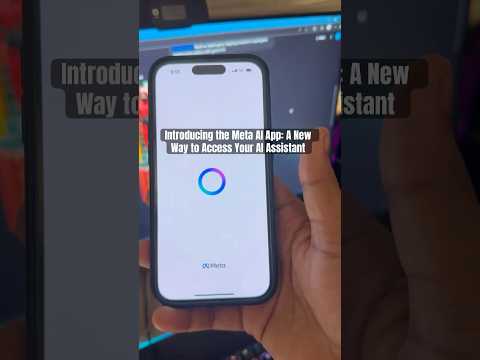 Introducing the Meta AI App: A New Way to Access Your AI Assistant #meta #metaai #ai #ios #shorts