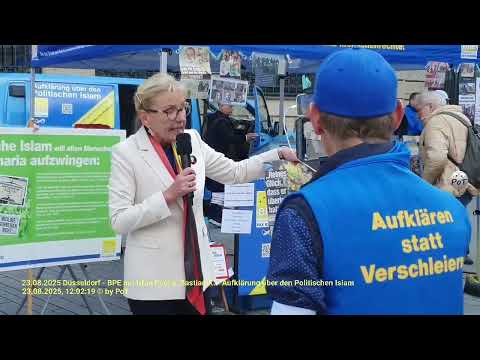 23.08.2025 Düsseldorf - BPE mit Irfan Peci u. Bastian K. - Aufklärung über den Politischen Islam