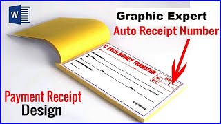 Payment Receipt design in MS word Fully Automatically / receipt design in ms word  graphic expert
