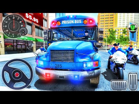 Prisoner Bus Driving Simulator 3D - Police Transport Airplane Driver - Android GamePlay