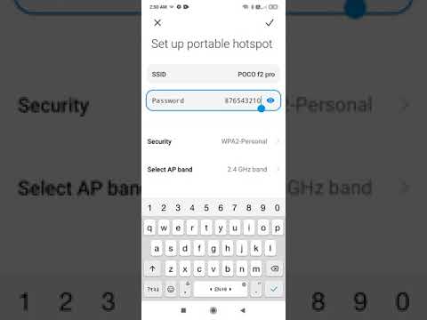 poco f2 pro hotspot setting how to change password kaise badlen