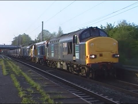 37610+20310+37218+20312 Leyland 6K73 1338 Sellafield BNF - Crewe Coal Yard 3 May 2006