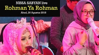 Download lagu ROHMAN YA ROHMAN - SABYAN LIVE 2018 (PERNIKAHAN GUSTI-INAYAH) mp3