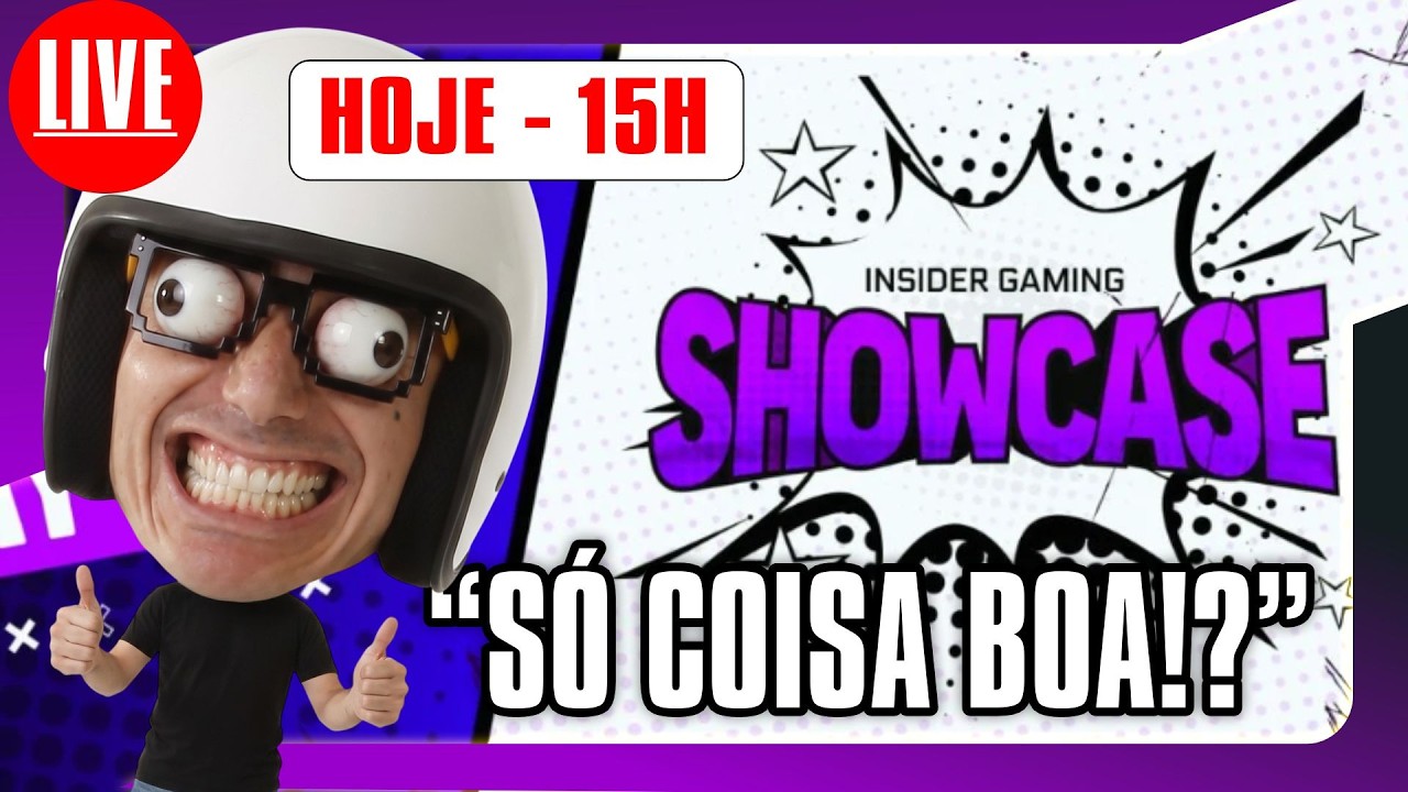 🎮🚨 AO VIVO  - HOJE 15H -  Insider Gaming Showcase ... MUITA COISA BOA!? #insidergaming