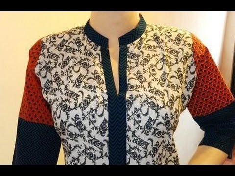 kurti collar neck design cutting and stitching for beginners Video