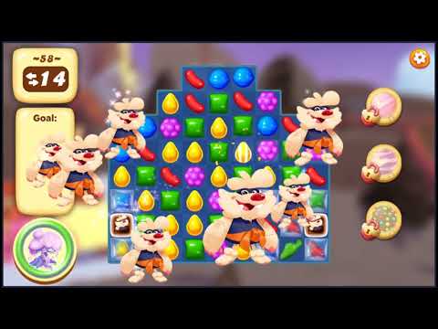 Candy Crush Tales Level 58 - NO BOOSTERS + FULL STORY + NO ADS 📖 | SKILLGAMING ✔️