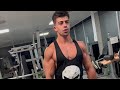 young bodybuilder showing his pumped muscle | flexing | muscle worship