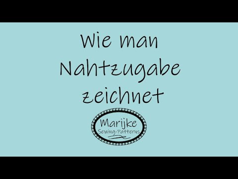 2007D Wie man nahtzugabe anzeichnet