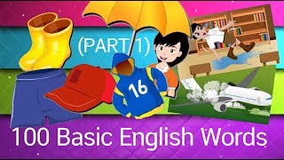 สื่อการเรียนการสอน #1 100 Basic English Words - Learn Vocabulary with Pictures & Sentence Examples อื่นๆ ภาษาอังกฤษ