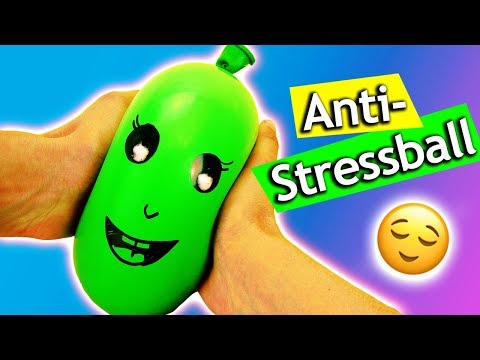 ANTISTRESSBALL selber machen ohne Schleim und Kleber in 1 Minute | 1 Zutat! Super schnell & einfach