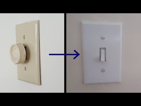 How to change a dimmer switch to regular Switch
