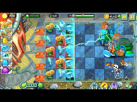 PLANTS VS ZOMBIES 2 FAR FUTURE DAY 21