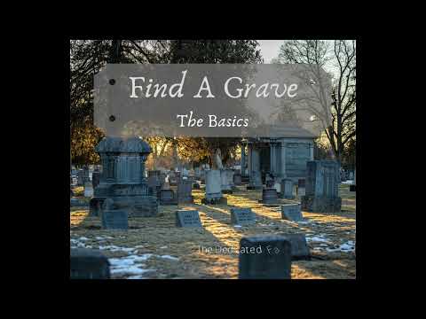 Find A Grave Basics Computer Edition