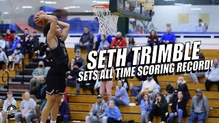 North Carolina Commit Seth Trimble Sets All Time Scoring Record In Style!
