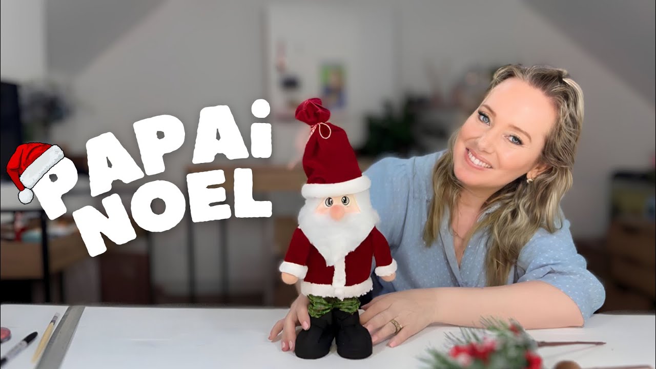 Papai Noel reaproveitando materiais! Como fazer uma decoração natalina.